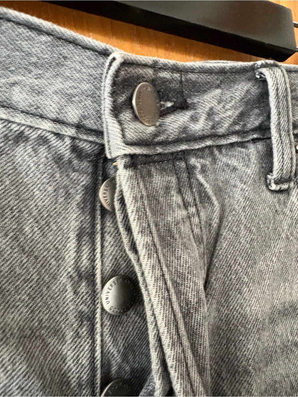 Universal Thread Distressed High-Rise Denim Shorts — Gray 14 - Picture 2 of 10